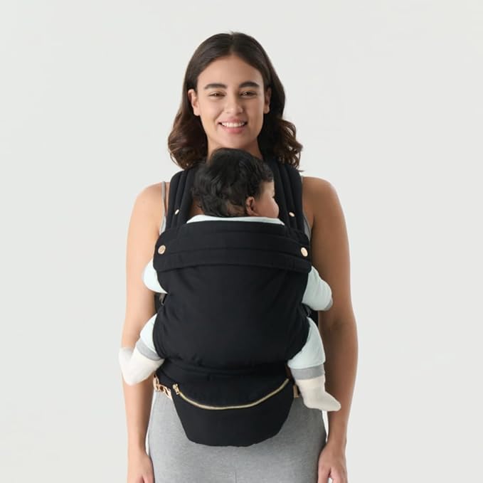 Ergonomic Baby Carrier for Newborns to Toddlers (7-35 lbs) with Adjustable Straps and Belt Bag – Comfortable, Versatile, and Stylish Babywearing Solution