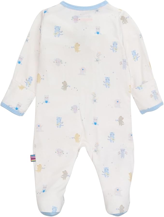 Magnetic Me Boys Modal Magnetic Baby Footie Pajamas | Silky Soft Modal Fabric | Baby Sleepers Available in Sizes PRE - 24M
