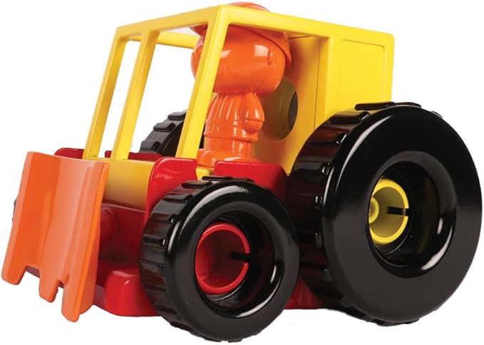 Learning Resources 1-2-3 Build It! Construction Crew Toy, Bulldozer, Digger, Dump Truck, STEM, Imaginative Play, 16 Pieces, Ages 2+