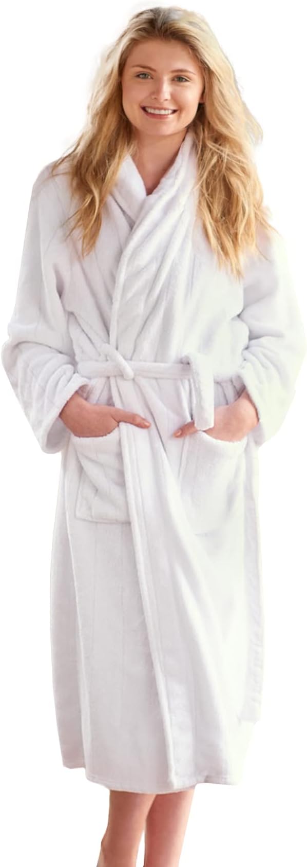 DAN RIVER Premium Cotton Terry Robes for Women and Men, Ultra Soft bathrobe with Adjustable Waist Belt and Pockets Pack of 1