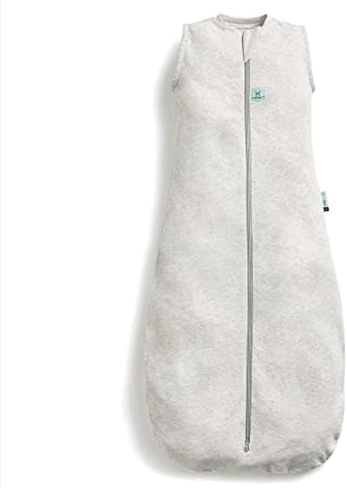 ergoPouch 0.2 Tog Jersey Sleeping Bag – Arms-Out Baby Sleep Sack – Soft, Breathable & Comfortable (3-12 Months, Grey Marle)
