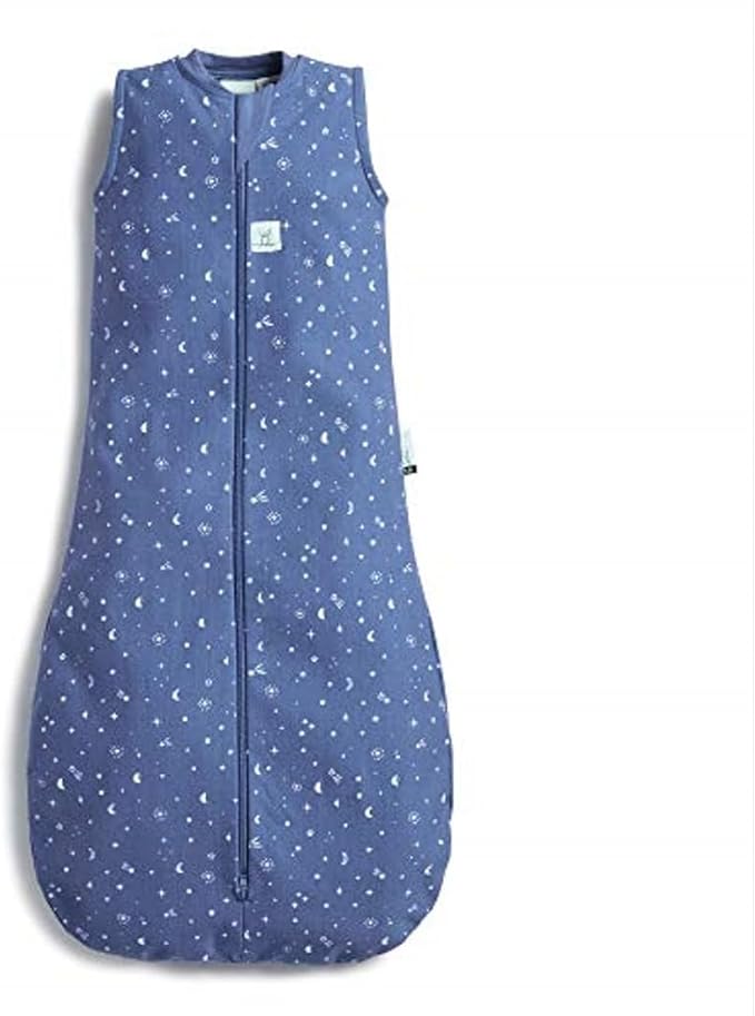 ergoPouch 0.2 Tog Jersey Sleeping Bag – Arms-Out Baby Sleep Sack – Soft, Breathable & Comfortable (8-24 Months, Night Sky)