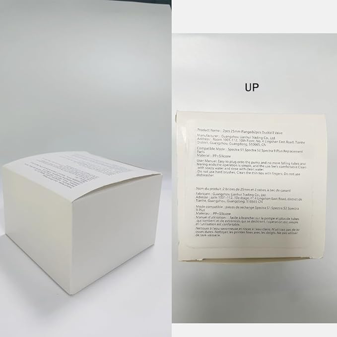 25mm Flange and Duckbill Valve Compatible with Spectra S1 Spectra S2 Spectra9 Plus Synergy Gold Breast Pump, Spectra Pump Parts S2 Parts S2 Accessories Replacement