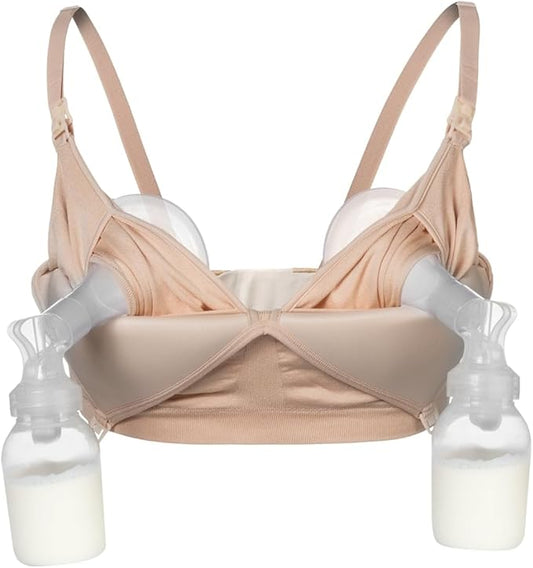 Supermom Hands Free Pumping and Nursing Bra - Hands Free Nursing Bra for Pumping - Breastfeeding Bras for Women