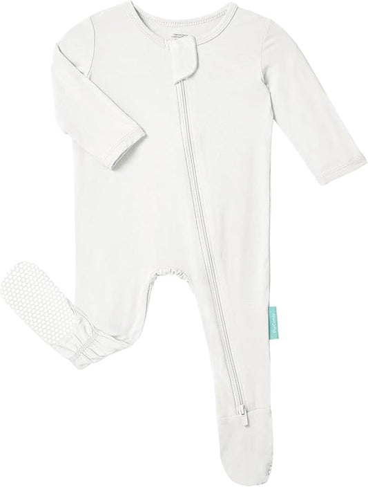 PurComfy Baby Zipper Footie Pajamas, Supersoft Bamboo Rayon Baby Footed Pjs Boy Girl 0-3-6-9-18-24 Month Coverall Sleepers