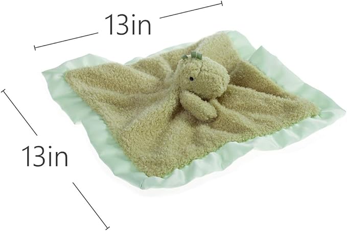 Apricot Lamb Stuffed Animals Dinosaur Security Blanket Infant Nursery Character Blanket Luxury Snuggler Plush Baby Lovey(Dinosaur, 13 Inches)