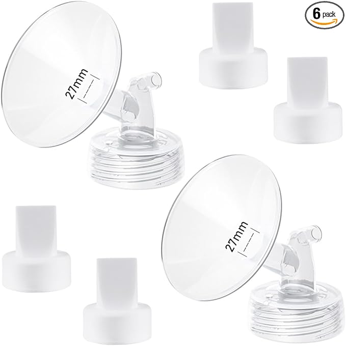 27mm Flange and Duckbill Valve Compatible with Spectra S1 Spectra S2 Spectra9 Plus Synergy Gold Breast Pump, Spectra Pump Parts S2 Parts S2 Accessories Replacement