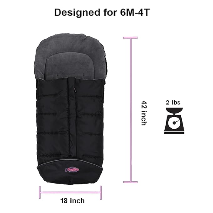 Sunday Anti-kick Stroller Blanket, Universal Footmuff Cosy Toes Buggy Pushchair Sleeping Bag - Waterproof, Anti-Slip, Extendable, Multifunction Winter Cover