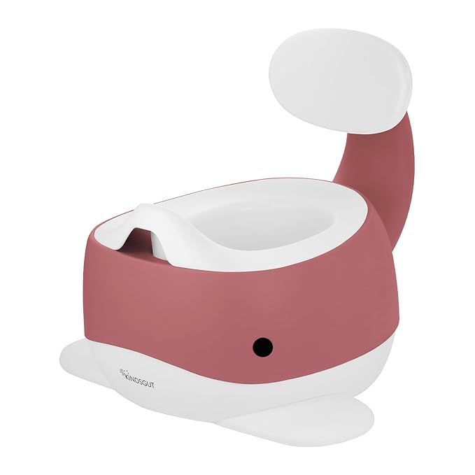 Kindsgut Potty Training Toilet in Whale Design, Designed in Germany, Potty Training in a Beautiful Design, Dusty Pink