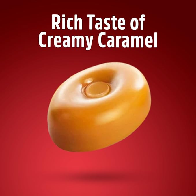 Original Caramel Hard Candy, 2.4LB Bulk Pack of Carmels Candy, Ideal for Sharing, Snacking, Parties and Gifting, Perfect for Stocking Up on Your Favorite Timeless Sweet Treat