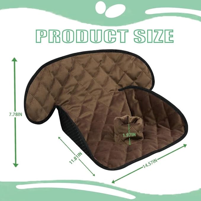 MOOB Waterproof Car Seat Protector - Potty Training Liner for Baby & Toddler, Machine Washable Piddle Pad with Anti-Slip Backing, Universal Fit for Infant Car Seat & Stroller (Brown