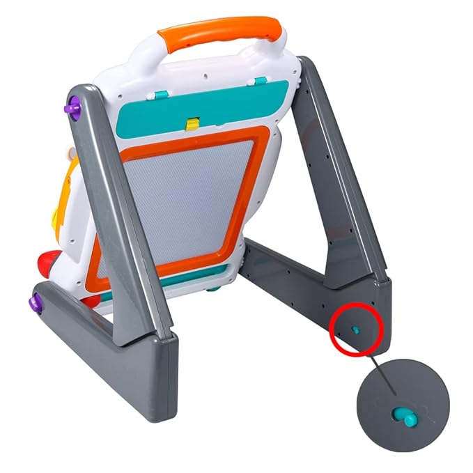 NuoPeng 3-in-1 sit-to-Stand Baby Walker, an All in 1 Learning Walker, Entertainment Table, Drawing Board for Infant Development (White/Gray)