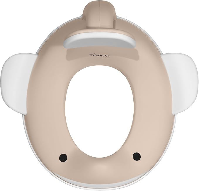 Kindsgut Potty Training Seat in whale design, designed in Germany, suitable for all toilet shapes non-slip toilet seat, Sand