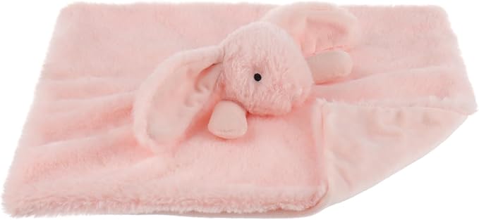 Apricot Lamb Stuffed Animals Blush Bunny Rabbit Security Blanket Infant Nursery Character Blanket Luxury Snuggler Plush Baby Lovey(Blush Bunny)