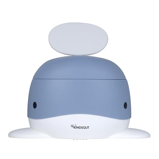 Kindsgut Potty Training Toilet in Whale Design, Designed in Germany, Potty Training in a Beautiful Design, Pigeon Blue