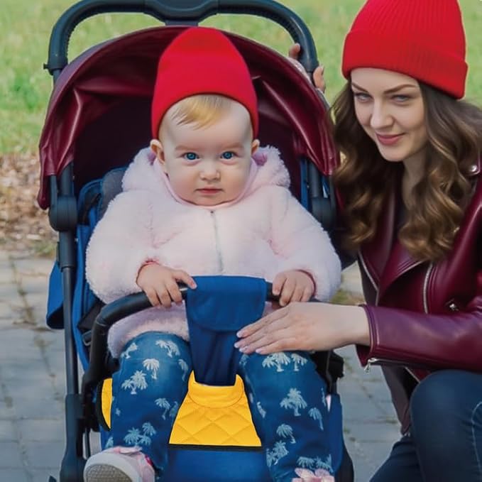 MOOB Waterproof Car Seat Protector - 2 Pack Premium Carseat Liner for Babies & Toddlers, Machine Washable & Quick-Dry, Anti-Slip Backing, Potty Training Pad for Infant Car Seat & Stroller (Yellow)