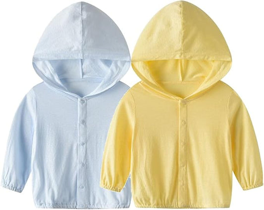 Vivobiniya Baby Lightweight Sunscreen Hoodie Toddler Summer Sun Protection Outwear Breathable Coat Jacket 3m-5Y