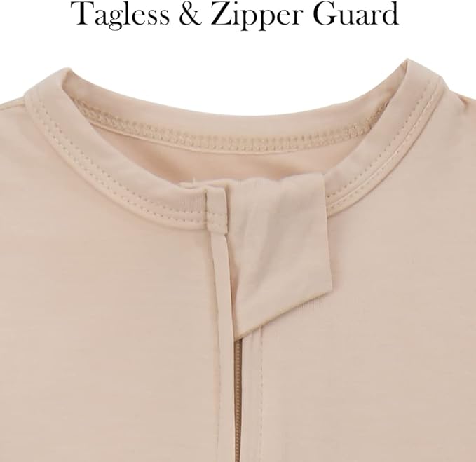 Aablexema Baby Footie Pajamas Zipper - Rayon from Bamboo Infant Footed Pjs with Mittens Sleepwear Jammies