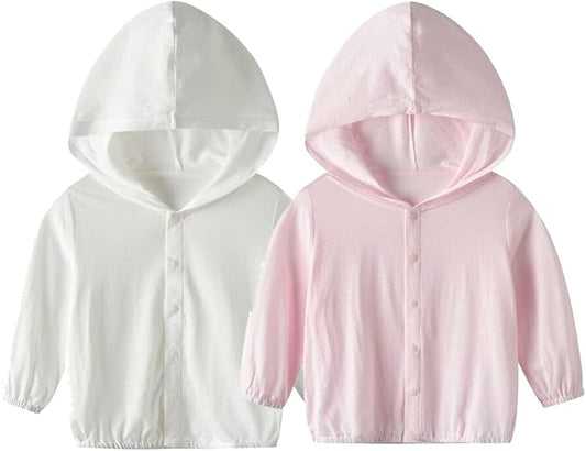 Vivobiniya Baby Lightweight Sunscreen Hoodie Toddler Summer Sun Protection Outwear Breathable Coat Jacket 3m-5Y