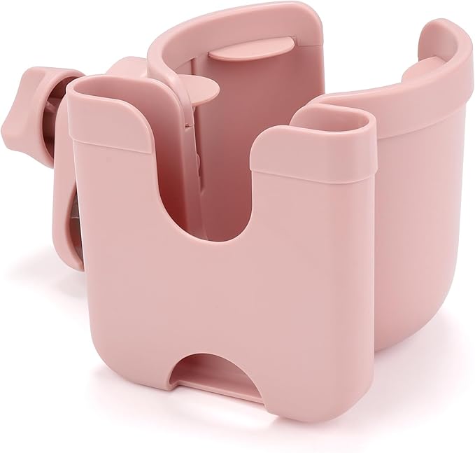 Accmor Stroller Cup Holder with Phone Holder, Bike Cup Holder, Universal Cup Holder for Uppababy Nuna Doona Strollers, 2-in-1 Cup Phone Holder for Stroller, Bike, Wheelchair, Walker, Scooter