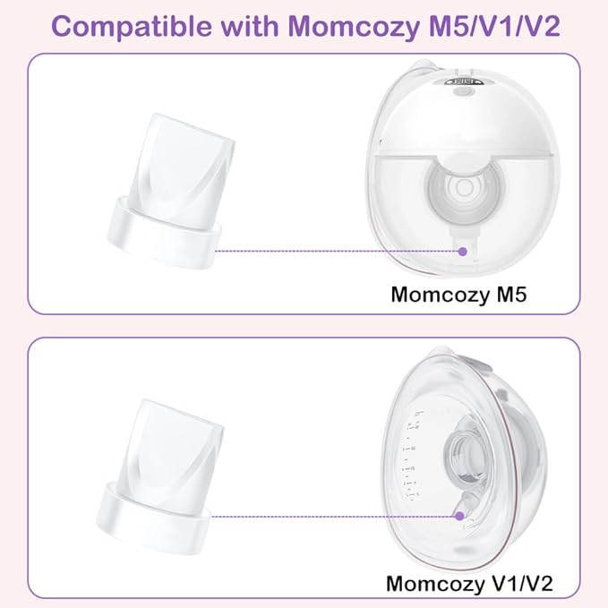 8Pcs Duckbill Valves Compatible with Momcozy M5 Wearable Breast Pump and for Momcozy V1 / V2 Hands Free Pumps, M5/V1/V2 Breast Pump Replacement Accessories