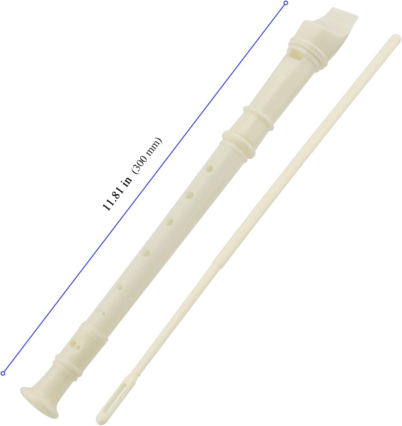 KEILEOHO 30 PCS 8 Holes Recorder Instrument, Descant Soprano Recorder German Style, Recorder Musical Instruments with Cleaning Rod for Beginner