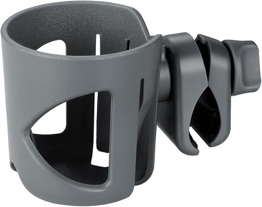 Accmor Universal Cup Holder, Stroller Cup Holder, 360° Rotatable Large Caliber Designed Bottle Holder for Stroller, Bike, Wheelchair, Walker, Scooter, Grey