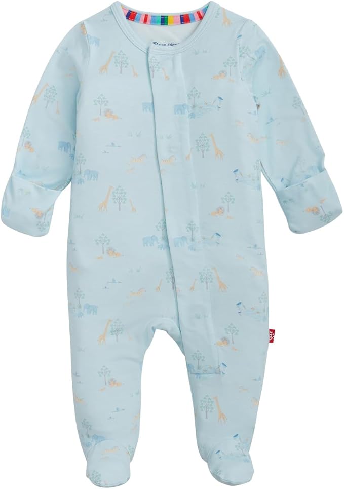 Magnetic Me Boys Modal Magnetic Baby Footie Pajamas | Silky Soft Modal Fabric | Baby Sleepers Available in Sizes PRE - 24M