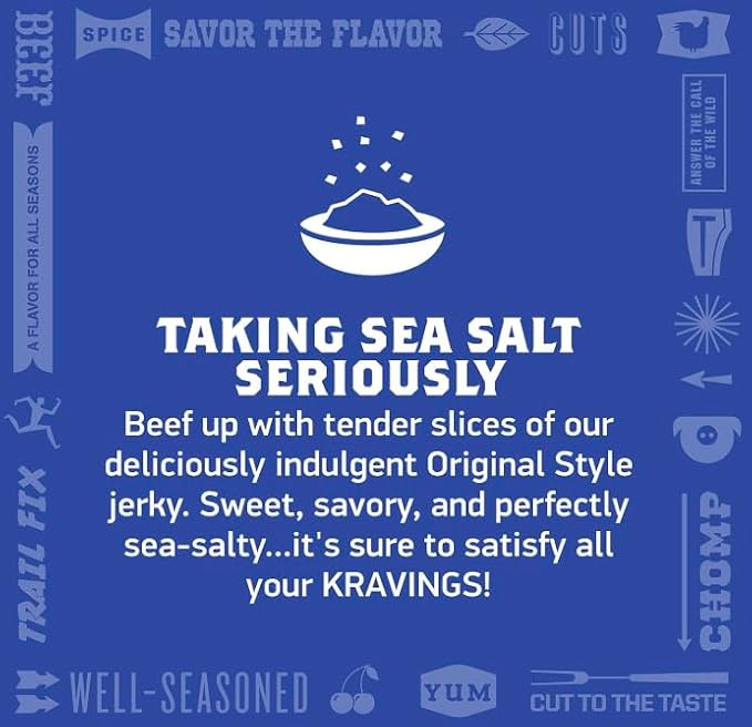 KRAVE Zero Sugar Beef Jerky, Sea Salt, Chili Lime, Sweet Chipotle - (Variety Pack) - All Natural 100% Grass Fed Beef - Protein Packed Keto Snacks Roasted for Maximum Flavor - Gluten Free - 2.7 Ounce (Pack of 4)