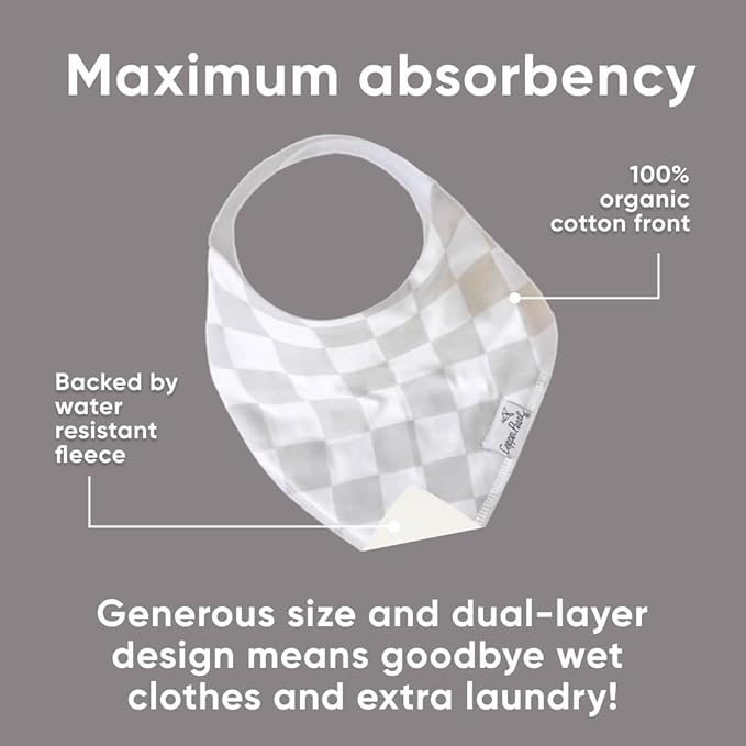 Copper Pearl 6 Pack Soft Cotton Baby Bibs for Drooling and Teething, Absorbent Drool Bibs for Baby Girl and Boy, Adjustable to Fit Newborns to Toddlers, Tons of Styles (Henry Set)