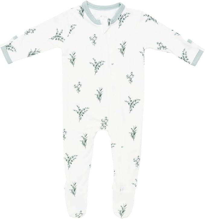 KYTE BABY Unisex Zipper Closure Footies, Rayon Made From Bamboo, 0-24 Months