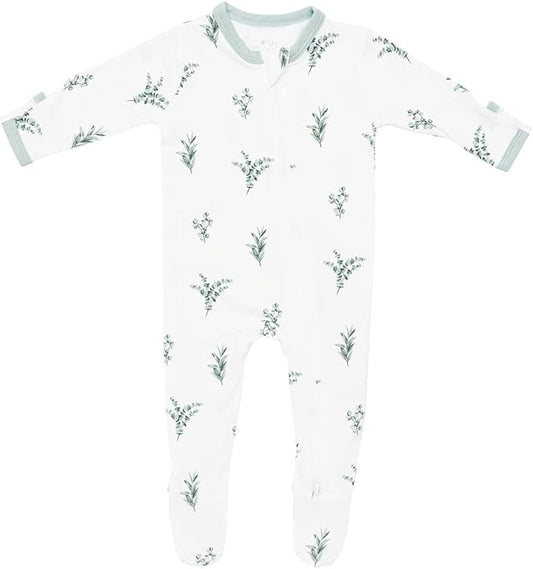 KYTE BABY Unisex Zipper Closure Footies, Rayon Made From Bamboo, 0-24 Months
