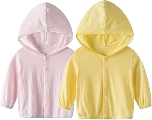 Vivobiniya Baby Lightweight Sunscreen Hoodie Toddler Summer Sun Protection Outwear Breathable Coat Jacket 3m-5Y