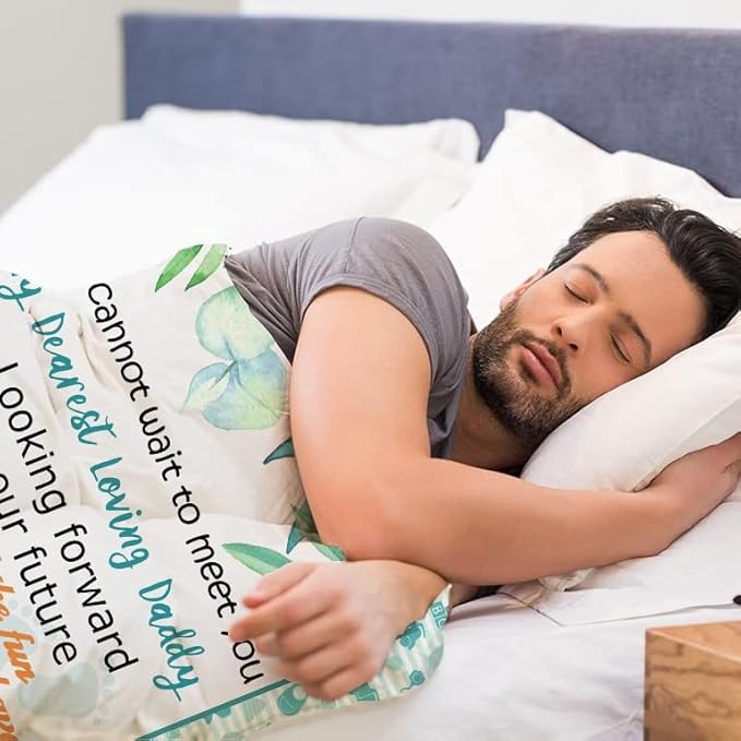 Xutapy New Dad Gifts for Men Blanket 60’’x50’’, Baby Announcement Gifts, First Time Daddy Gifts, Best Gifts for New Dads to be, Gender Reveal Gifts, Soon to be Father Blanket