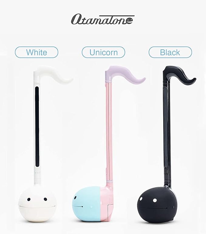 Otamatone Japanese Electronic Musical Instrument Portable Music Synthesizer from Japan by Maywa Denki Educational Fun Gift for Children, Teens & Adults - Black White Unicorn Set