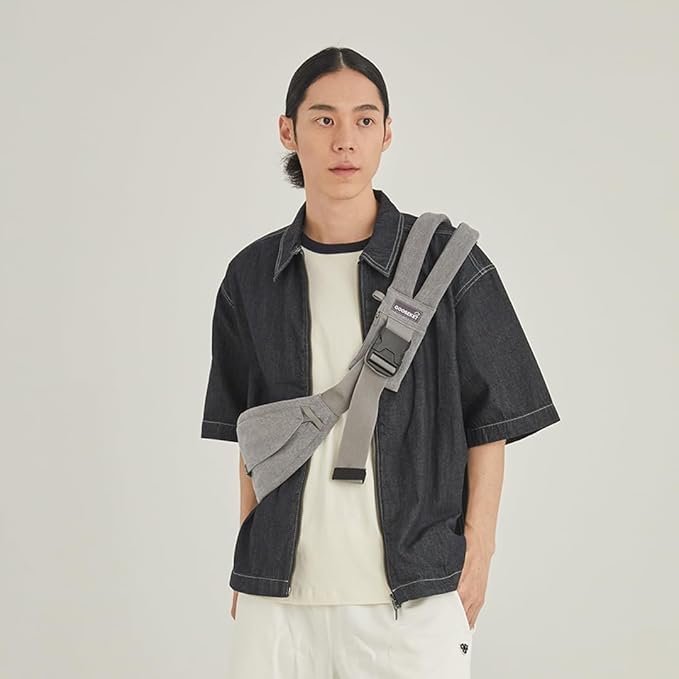 GOOSEKET 365 Toddler Carrier, 100% Cotton, Lightweight, Easy-to-USE, Portable, Suitable from 6-48 Months, Supports UP to 44LBS (Gray)