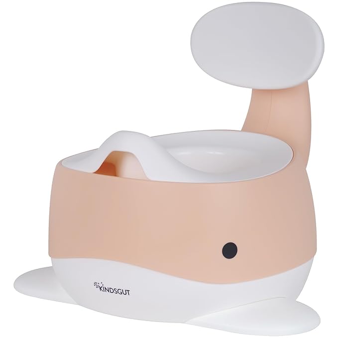 Kindsgut Potty Training Toilet in Whale Design, Designed in Germany, Potty Training in a Beautiful Design, Peach