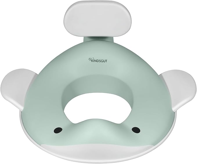 Kindsgut Potty Training Seat in whale design, designed in Germany, suitable for all toilet shapes non-slip toilet seat, Aquamarine