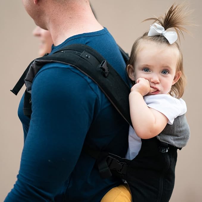 Beco 8 Baby Carrier from Newborn to Toddler (7-45lbs) - All in 1 Hybrid Front, Hip and Backpack Style Carrier with Breathable, Cooling Mesh - Black