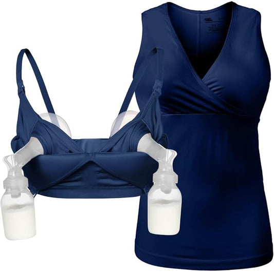 Supermom Hands Free Pumping and Nursing Bra - Hands Free Nursing Bra for Pumping - Breastfeeding Bras for Women