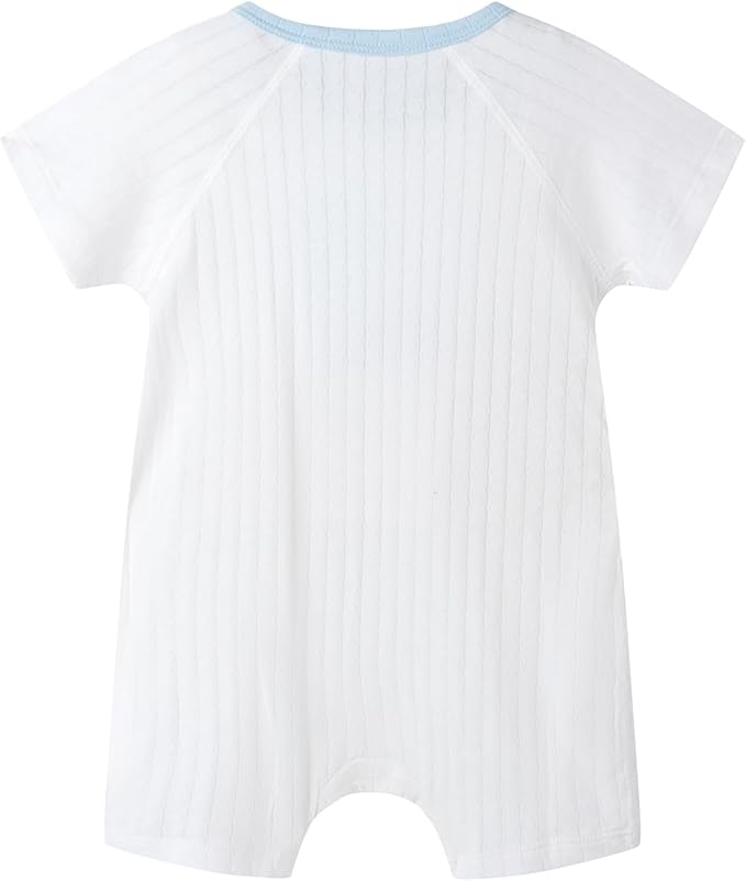 Organic Cotton Baby Summer Romper Newborn Baby Boy Girl Clothes Short Sleeve Unisex Outfits