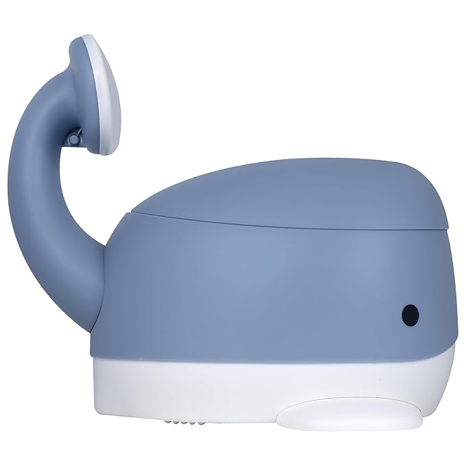 Kindsgut Potty Training Toilet in Whale Design, Designed in Germany, Potty Training in a Beautiful Design, Pigeon Blue