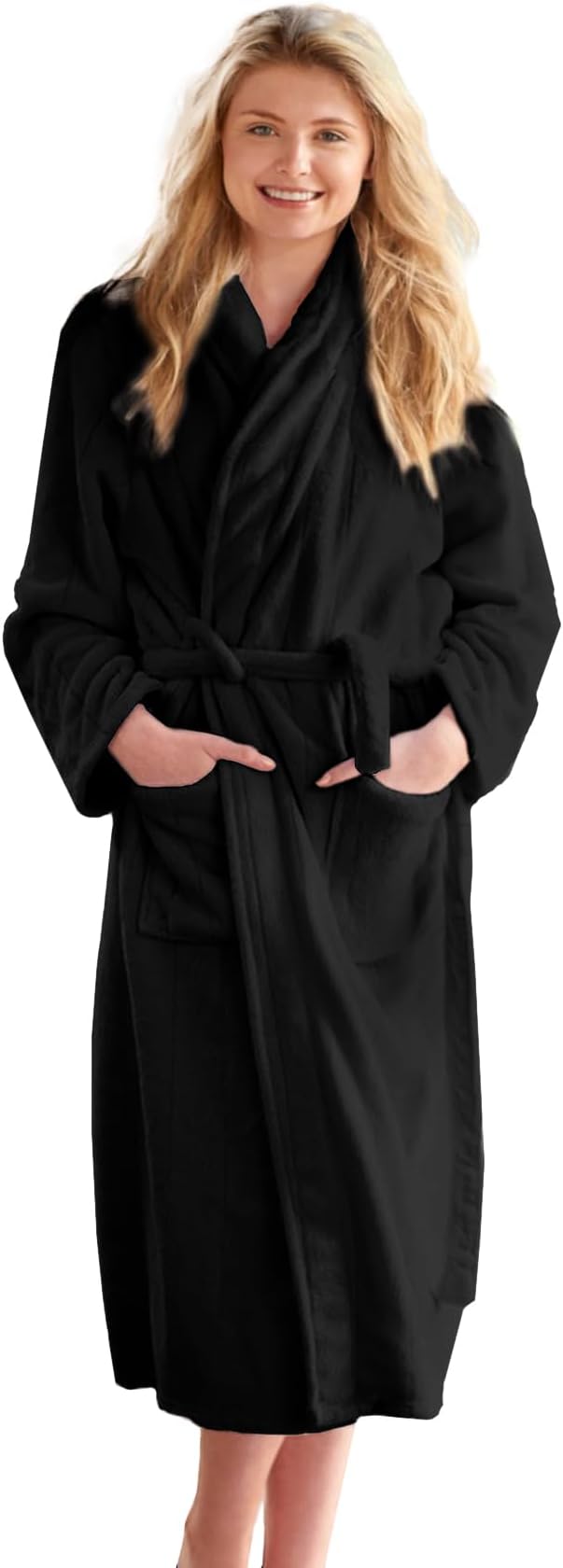 DAN RIVER Premium Cotton Terry Robes for Women and Men, Ultra Soft bathrobe with Adjustable Waist Belt and Pockets Pack of 1
