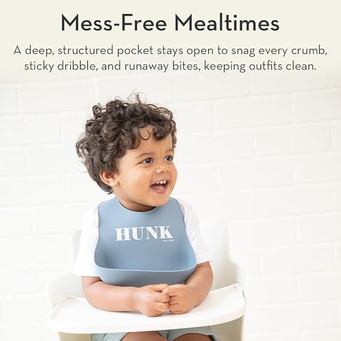 Baby Bib for Eating by Bella Tunno, Waterproof Silicone Bib with Large Food Catcher, Adjustable Fit for Babies 4-12 months & Toddlers 1-3 Years, Boys & Girls, Taco Belle
