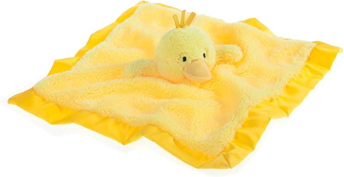 Apricot Lamb Stuffed Animals Duck Security Blanket Infant Nursery Character Blanket Luxury Snuggler Plush Baby Lovey(Duck, 13 Inches)