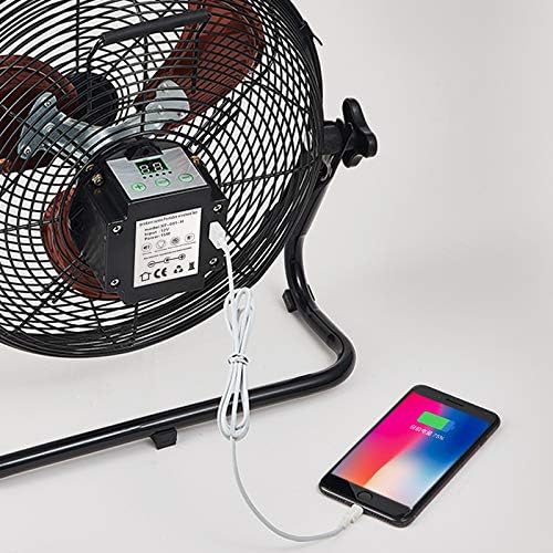 Portable Rechargeable Fan, Runs 5-24 Hours, Ideal for Outdoor Use - Camping, Patio, Fishing; USB Output for Phone Charging