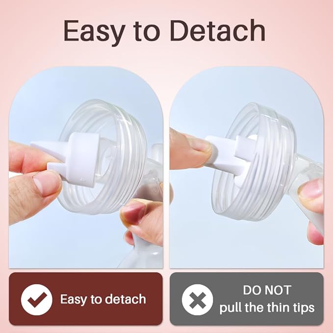 PumpMom-us 19mm and 21mm Oval Flanges Breast Shield Compatible with Spectra S2 S1 9 Plus Pump Parts, Replacement Duckbill Valves for Spectra Flange Accessories (19mm + 21mm)