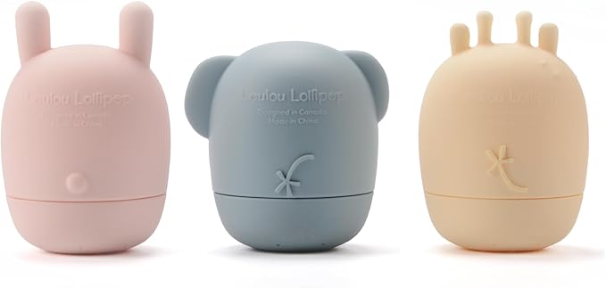 Loulou Lollipop Silicone Squirt and Play Easy Clean Bath Toys - Pastel