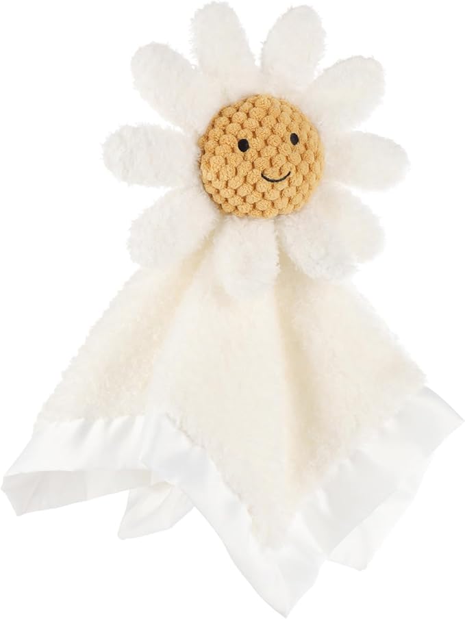 Apricot Lamb Daisy Soft Loveys for Babies, Security Blanket for Baby Boy and Girl for Infant and Toddlers