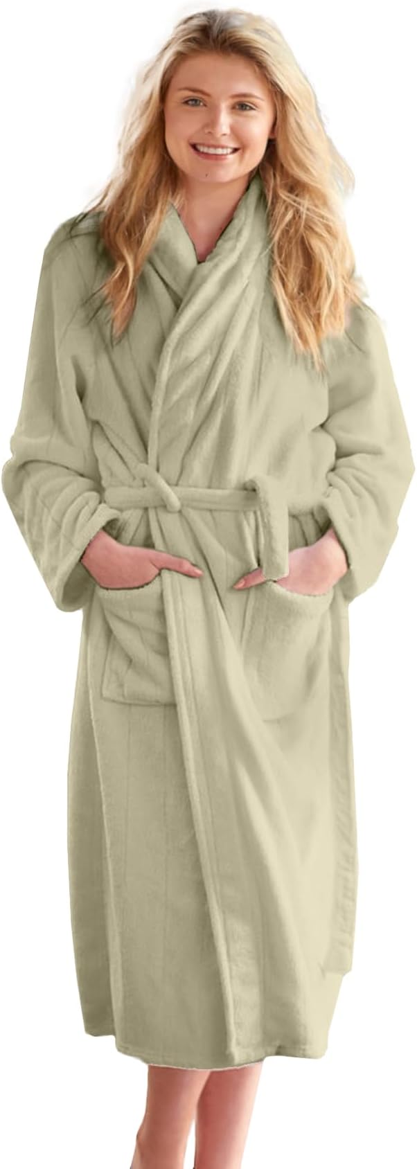 DAN RIVER Premium Cotton Terry Robes for Women and Men, Ultra Soft bathrobe with Adjustable Waist Belt and Pockets Pack of 1